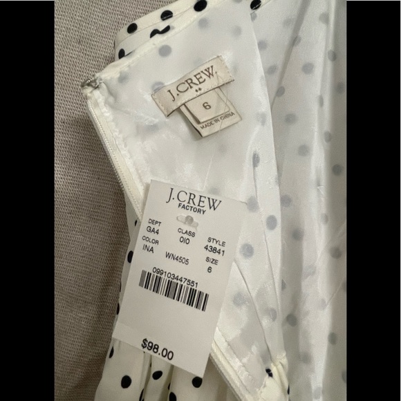 J Crew Black and White Polka Dot Dress - Picture 5 of 5